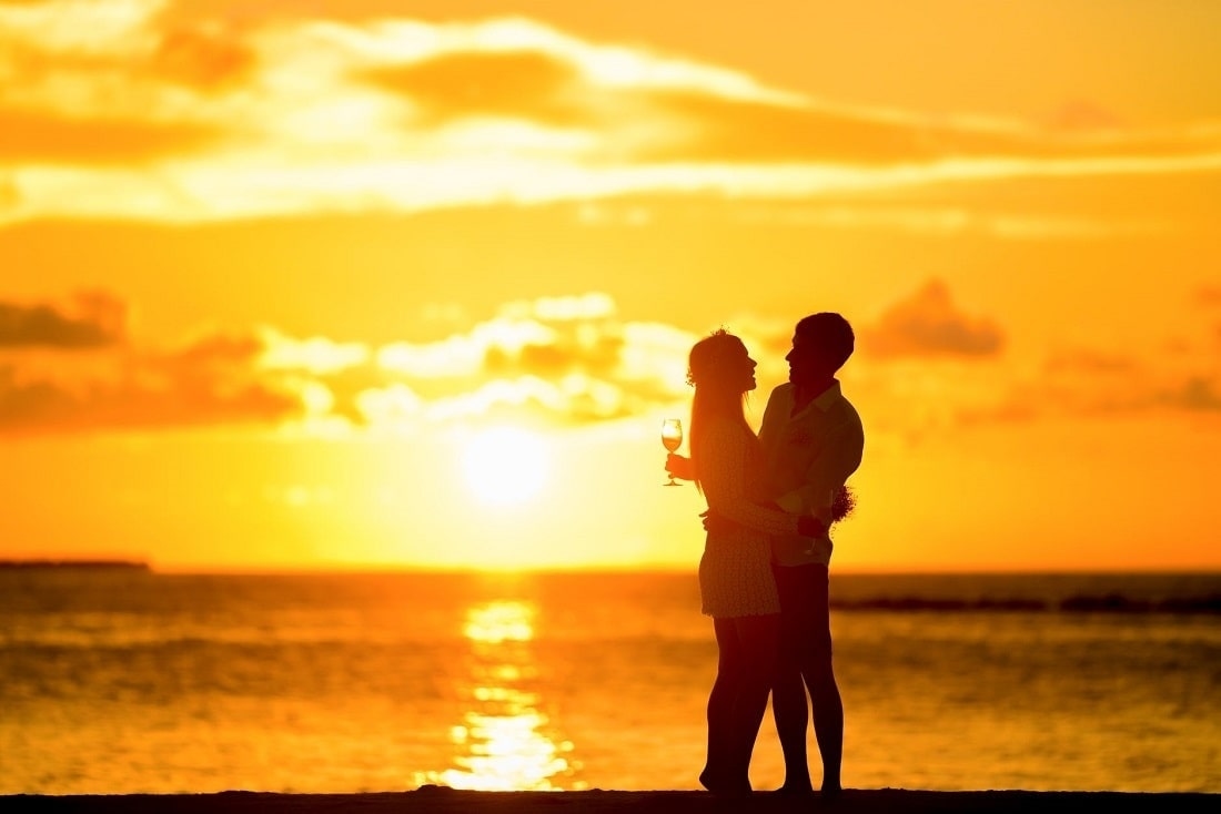 Couple at sunset